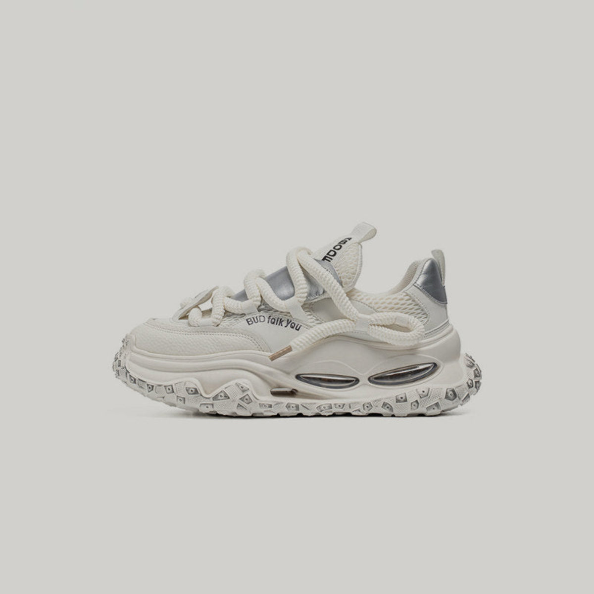 Platform Air-Window Lace-Up Chunky Sneakers