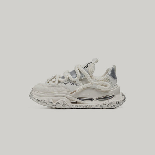Platform Air-Window Lace-Up Chunky Sneakers