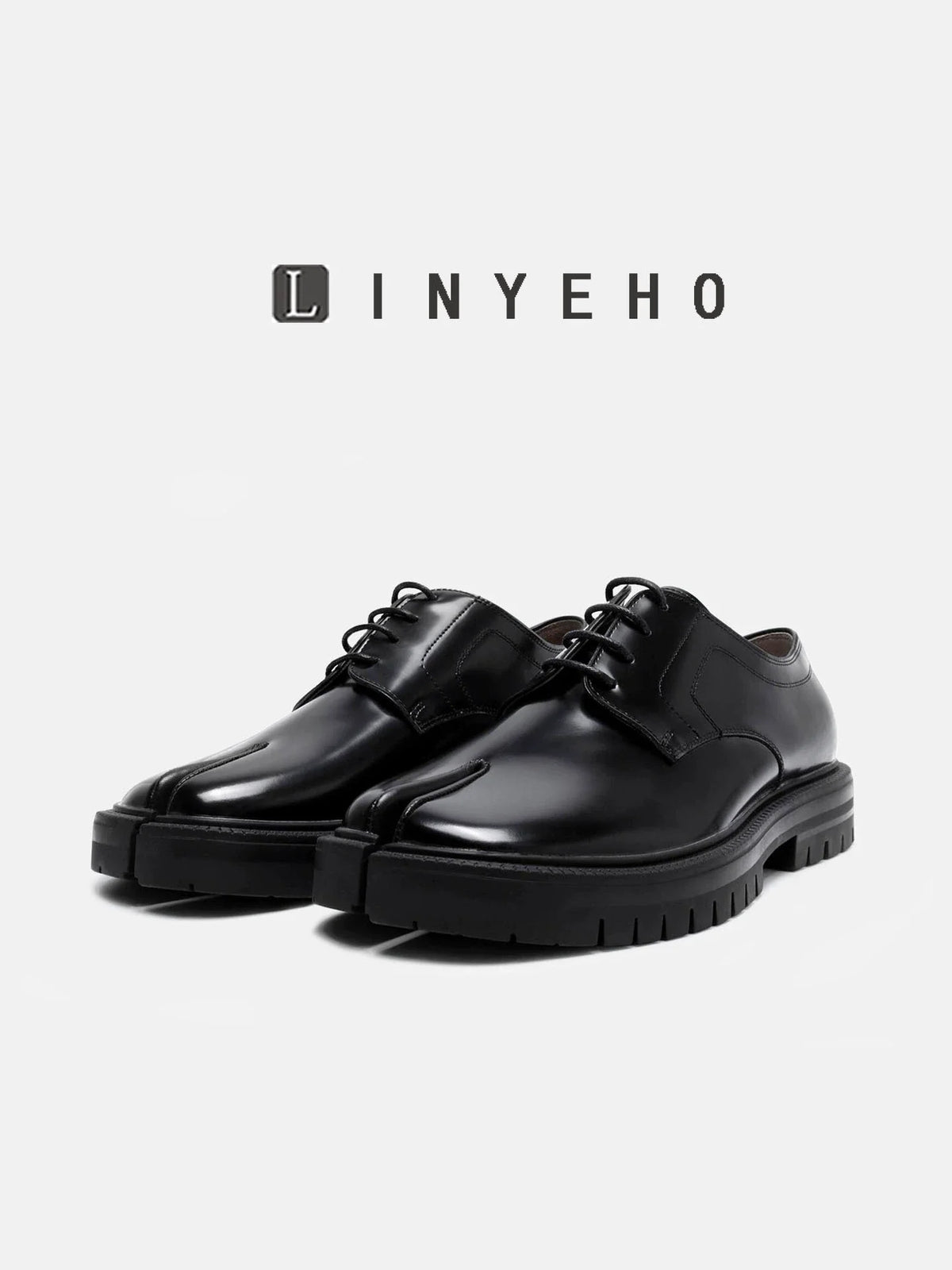 Split-Toe Platform Loafers