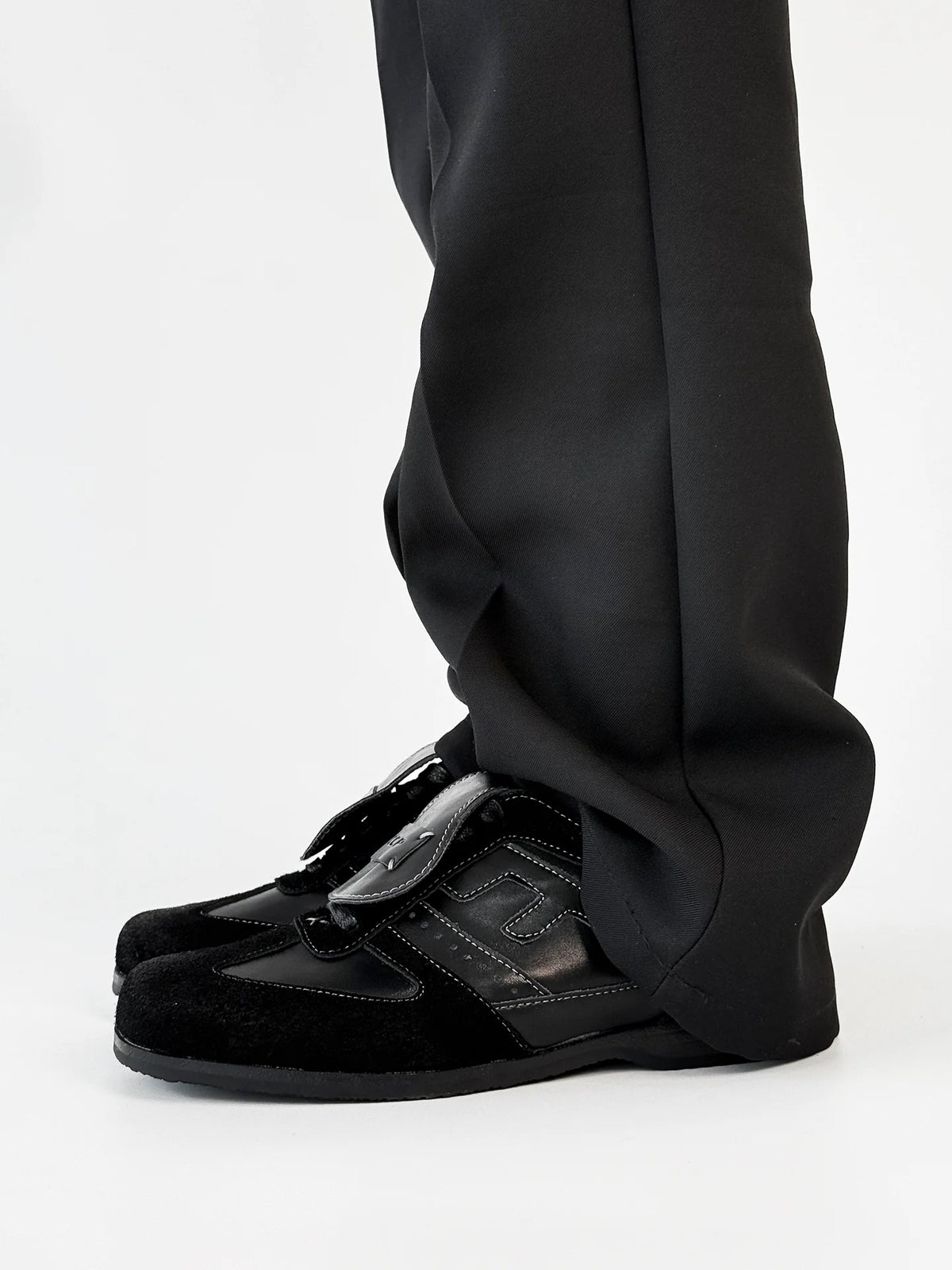 Square Toe Sole Flap Design Shoes