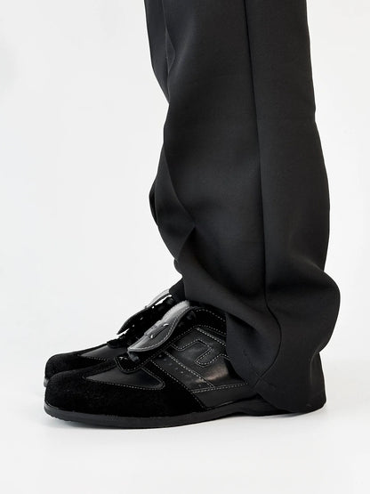 Square Toe Sole Flap Design Shoes