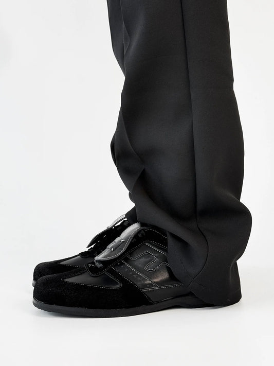 Square Toe Sole Flap Design Shoes