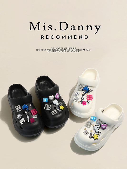 Hollow Design Platform Sandals