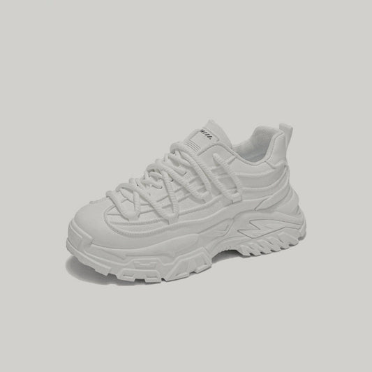 Layered Sole Chunky Lace-Up Sneakers