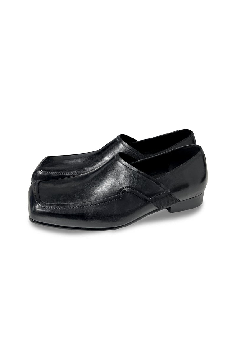 Square Toe Leather Derby Shoes - EU Only