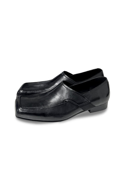 Square Toe Leather Derby Shoes - EU Only