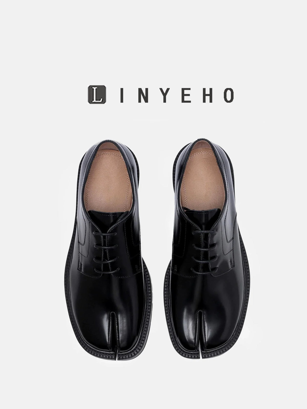 Split-Toe Platform Loafers