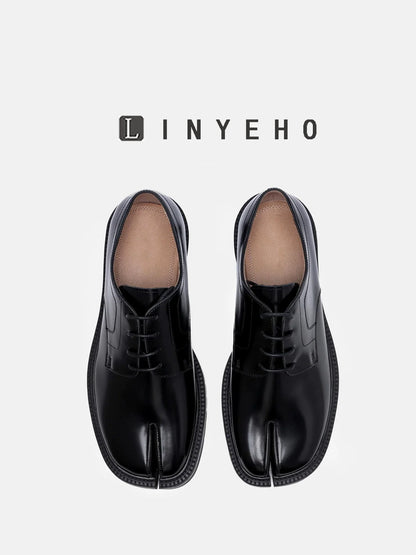 Split-Toe Platform Loafers