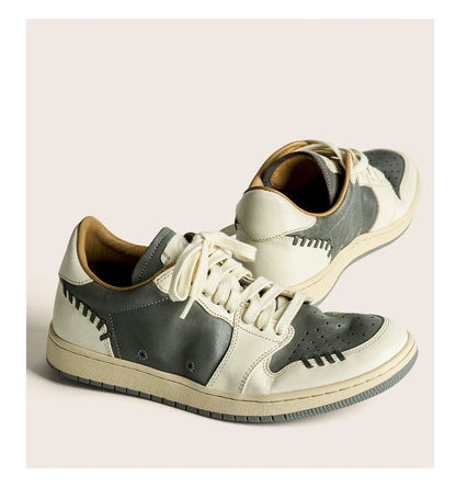 Retro Two-Tone Casual Sneakers