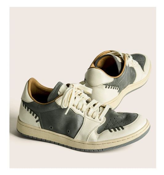 Retro Two-Tone Casual Sneakers