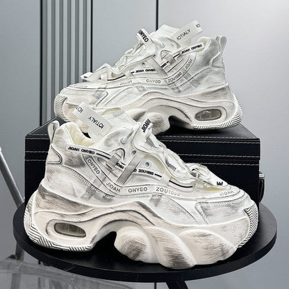 Chunky Platform High-Top Air Cushion Sneaker Boots