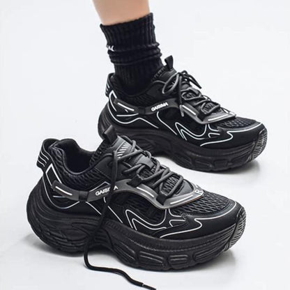 Breathable Mesh Sporty Tire Sole Sneakers WN23398