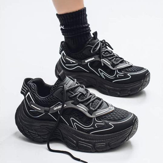 Breathable Mesh Sporty Tire Sole Sneakers