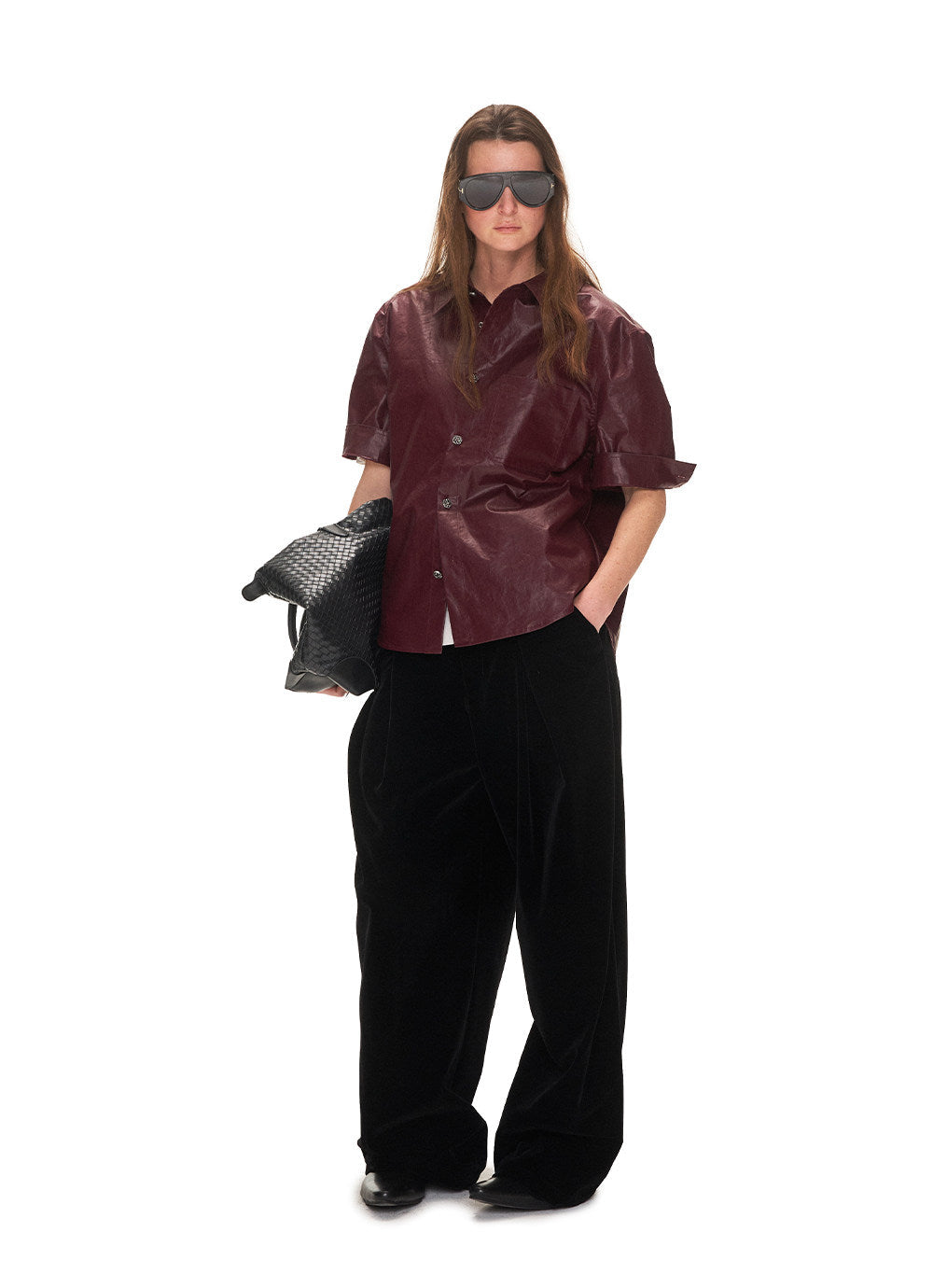 Heavy-Duty Faux Leather Shirt