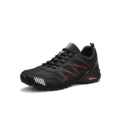 Mesh Panel Sport Lace-Up Sneakers