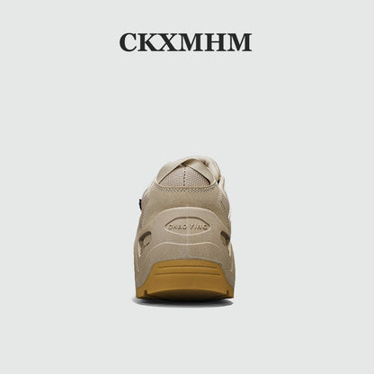 Solid Color Non-Slip Thick Sole Low-Top Sporty Shoes