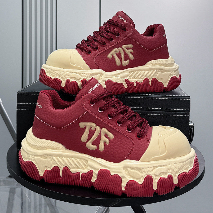 Platform Chunky Sole Lace-Up Sneakers WN24846