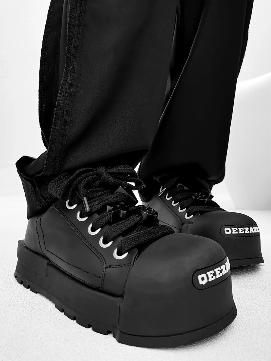 Chunky Platform Sneakers with Lace Charms