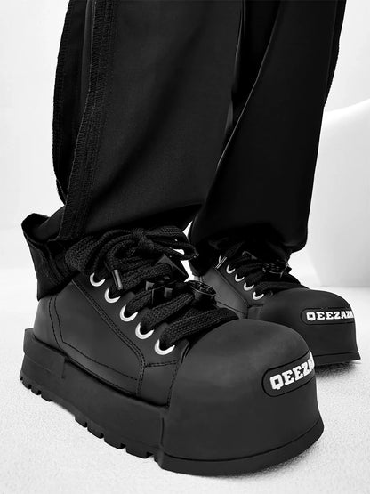 Chunky Platform Sneakers with Lace Charms