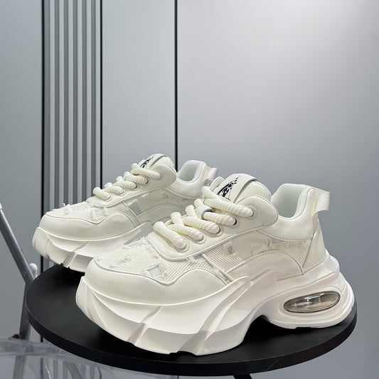 Breathable Air Cushion Platform Height-Increasing Dad Sneakers