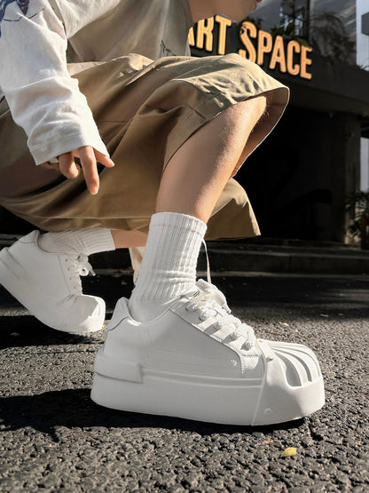 Chunky Shell Toe Platform Sneakers