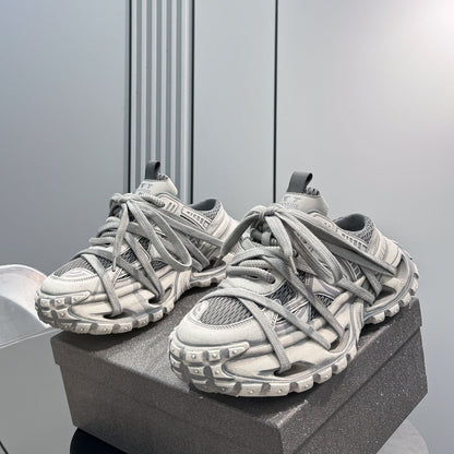 Chunky Platform Breathable Mules
