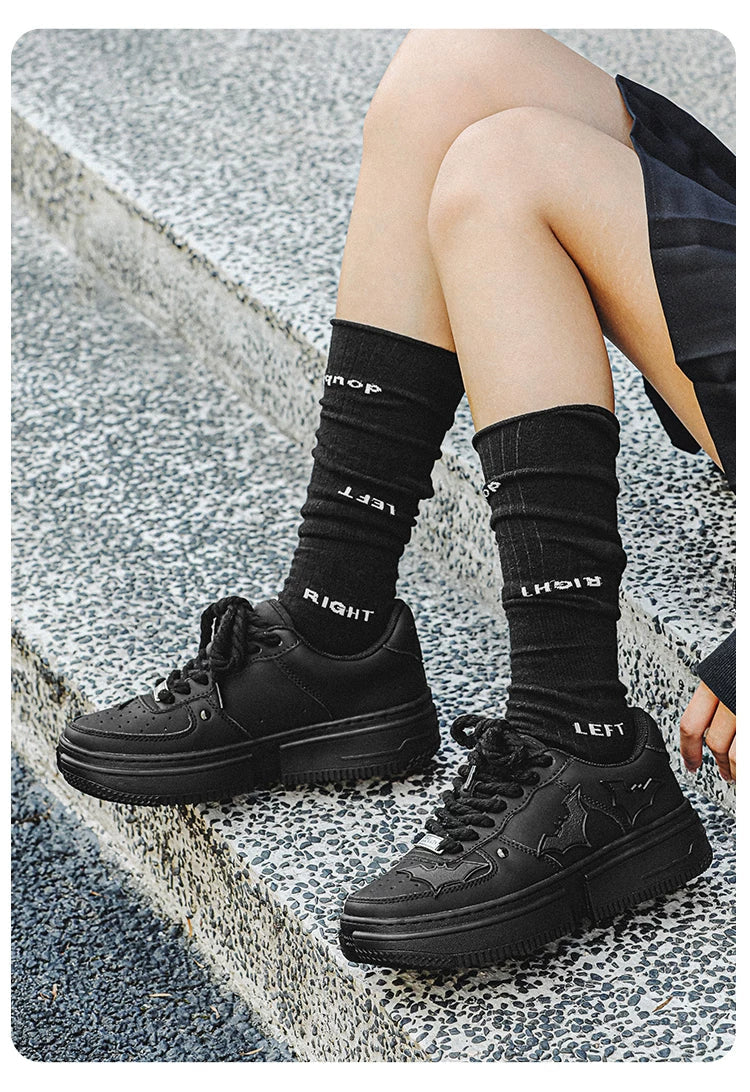 Nightwing Bat Crest Platform Sneakers