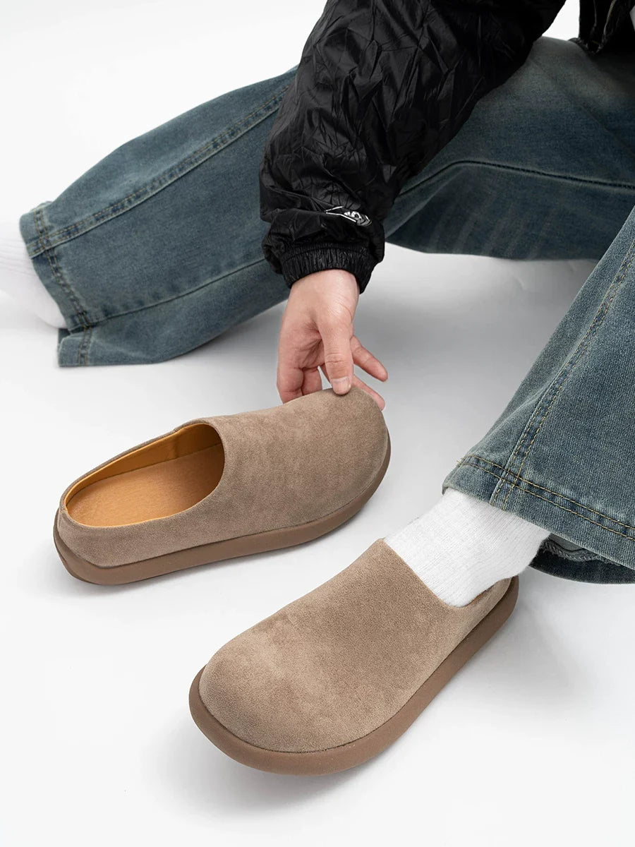 Amber Cloud Suede Clogs