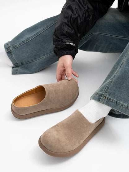 Amber Cloud Suede Clogs