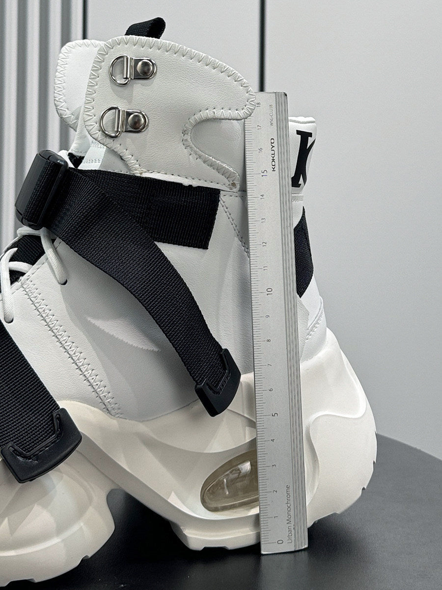 Strap Buckle Air Sole Chunky Sole Sneaker Boots