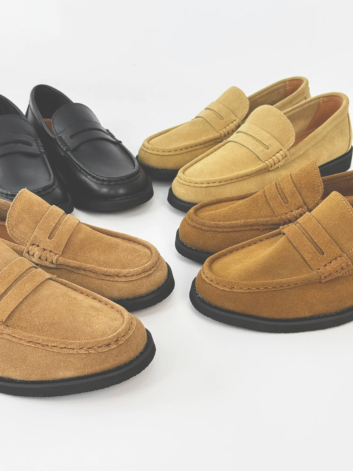 Suede Design Slip-On Coin Loffer