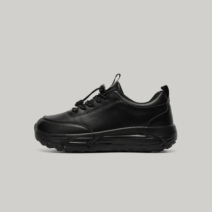 Minimalist Platform Lace-Up Casual Sneakers