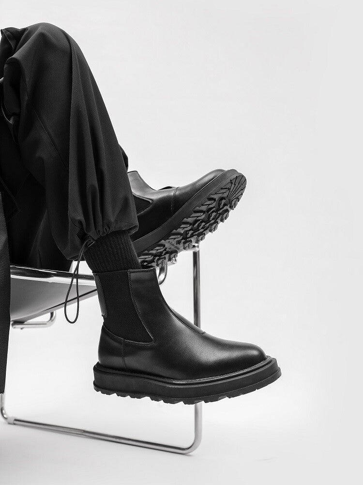 Side Gore Thick Sole Short Boots