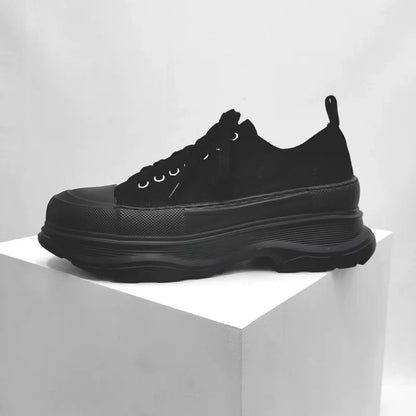 Binary Ridge Platform Canvas Sneakers