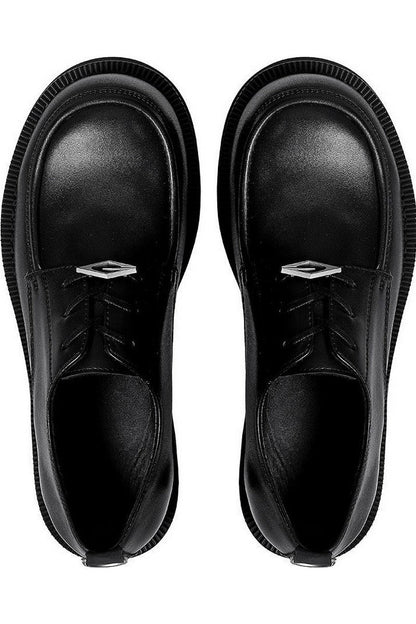 Thick-Sole Lace Loafers
