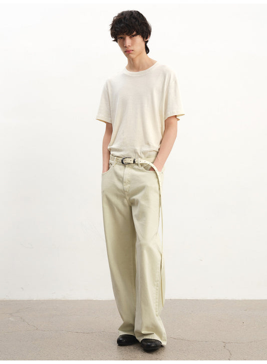 Lightly dyed jeans