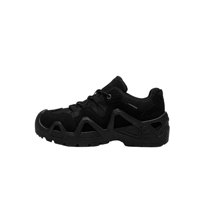 Panel Design Chunky Lace-Up Sneakers