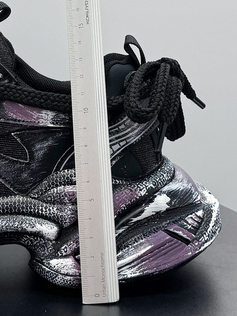 Paint Splash Air Sole Chunky Sole Sneakers