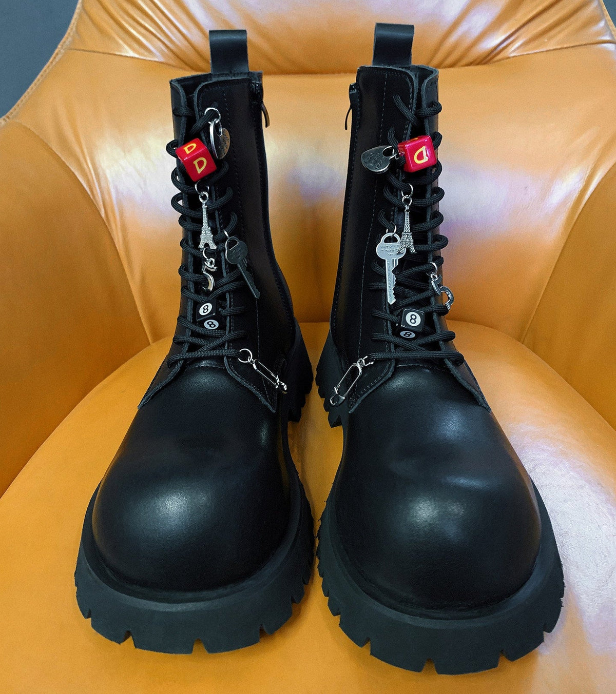 Platform Lace-Up Boots