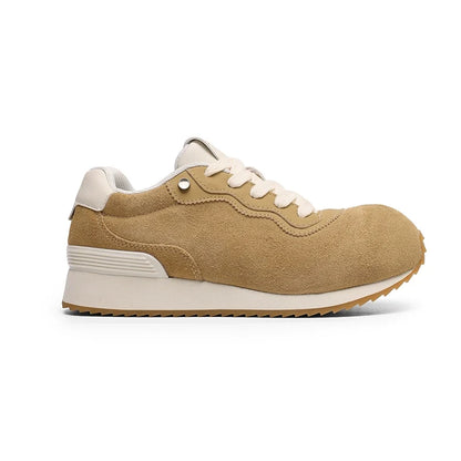 Chunky Design Leahter Running Sneakers WN19119