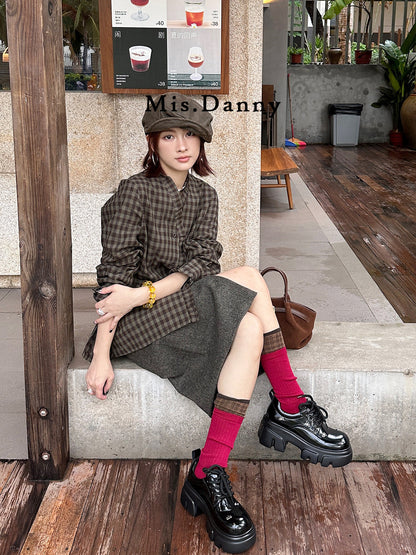 Platform Chunky Sole Lace-Up Shoes