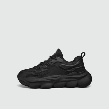 Breathable Mesh Platform Lace-Up Sneakers WN23520
