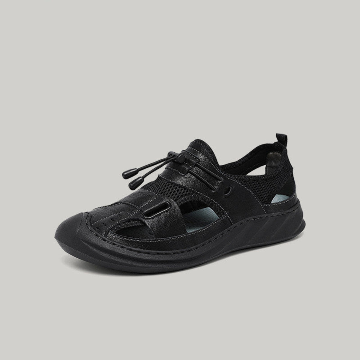 Cut-Out Mesh Panel Slip-On Sandals WN23463