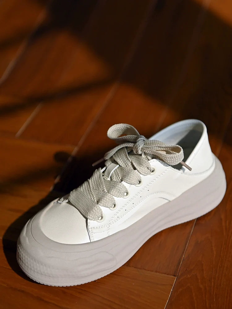 Cloud Crest Chunky White Sneakers