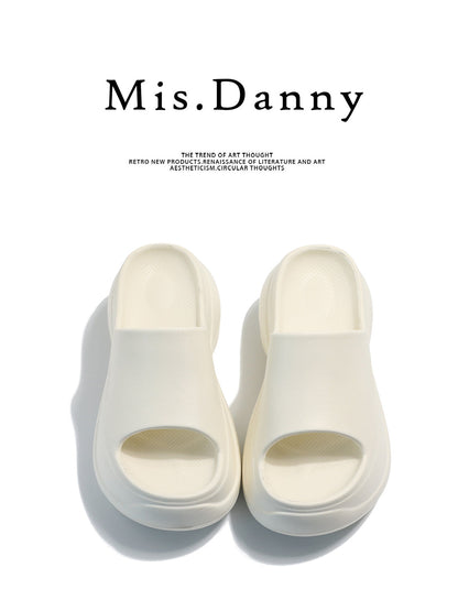 Chunky Sole Open-Toe Mules