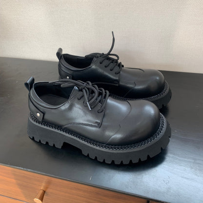 Thick Sole Lace-Up Shoes