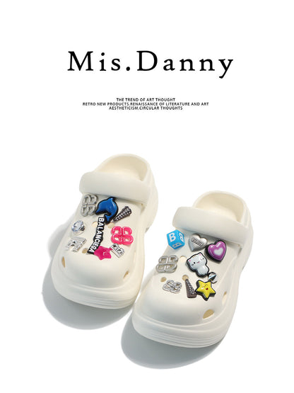 Hollow Design Platform Sandals