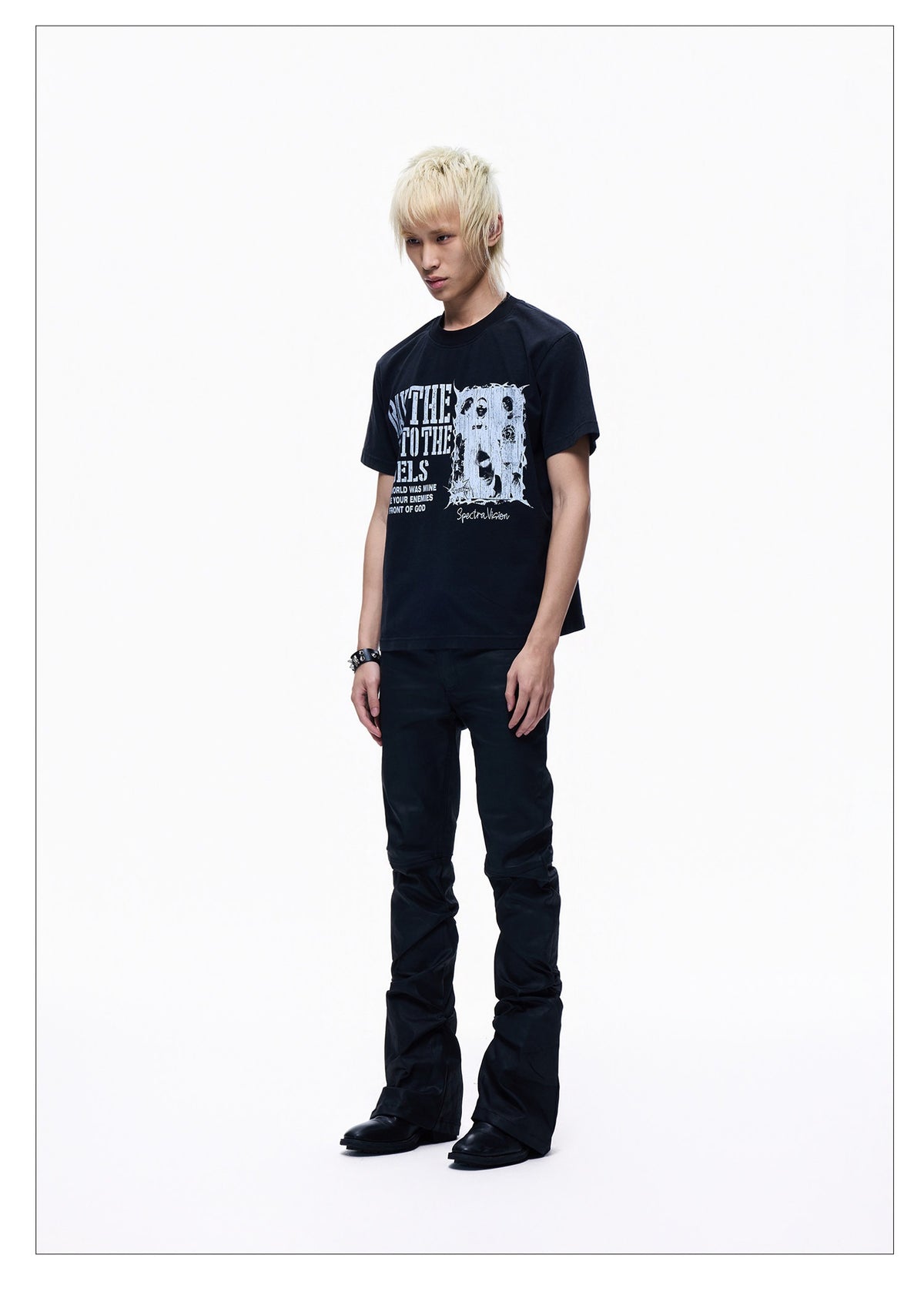 Washed Crew Neck Short Sleeve Slim Fit T-shirt