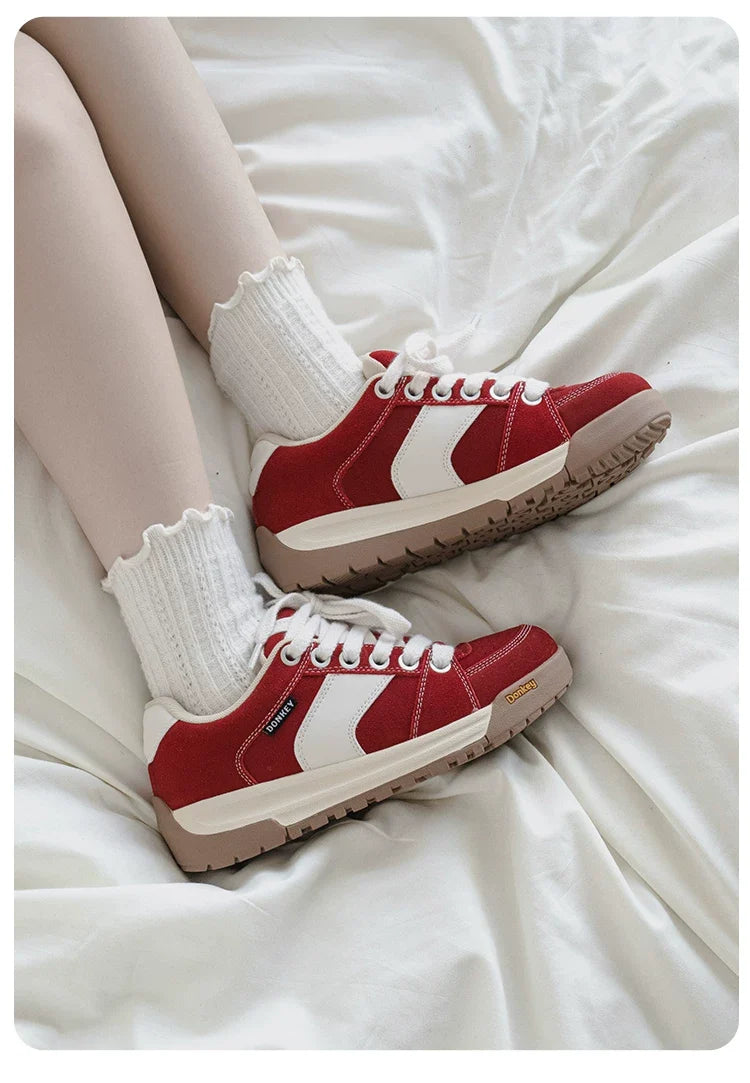 Crest Suede Court Sneakers
