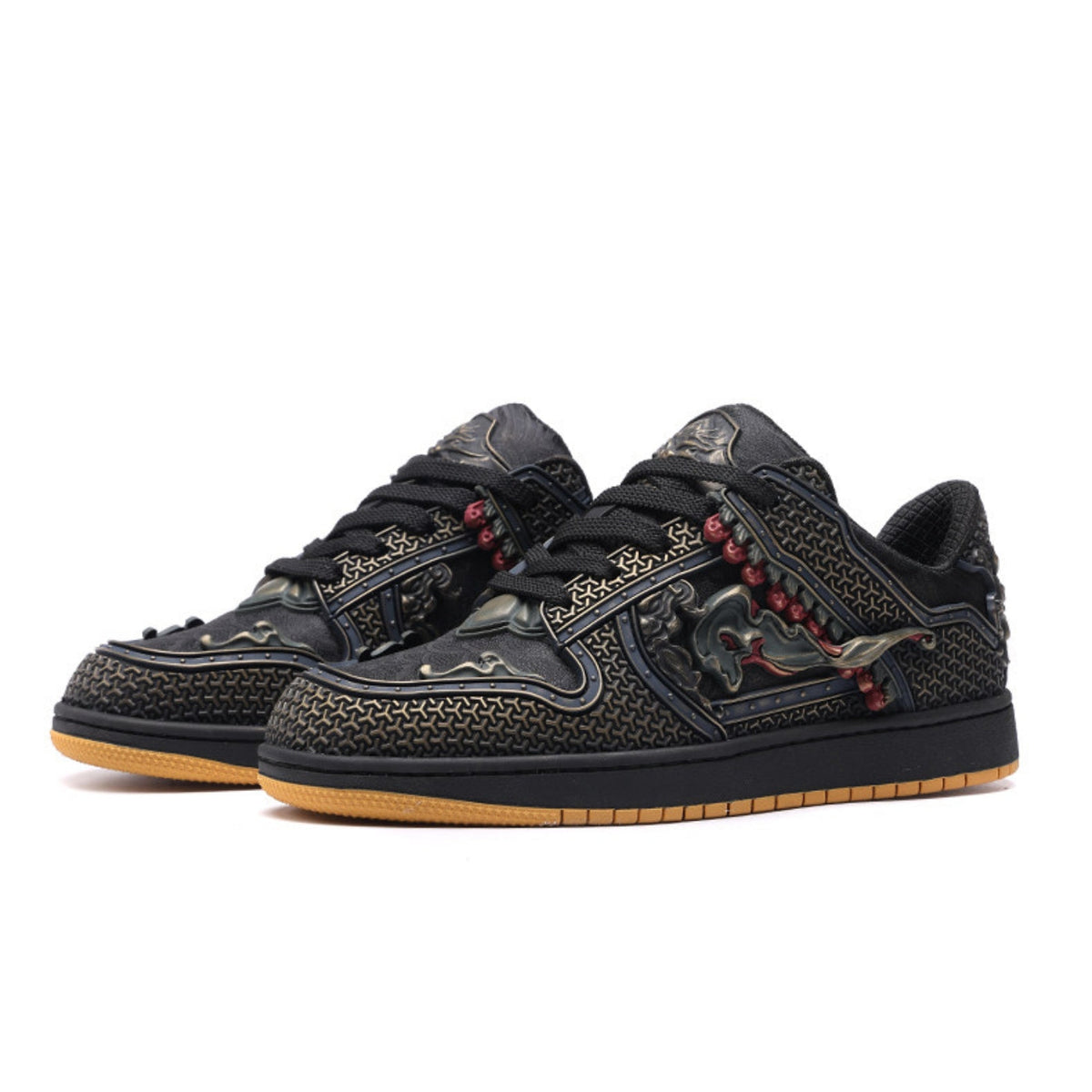 Medieval Style Lace-Up Sneakers